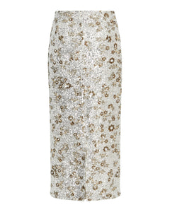 Magnolia Hw Skirt Emb - Silver T Coco