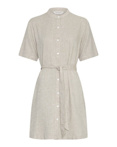 Pennie Ginia 2/4 Shirt Dress - Sand