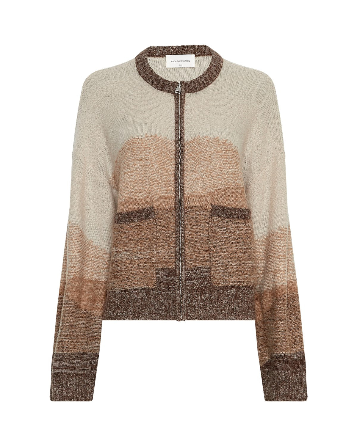 Sasha Zip Cardigan - Oat Toasted Coc