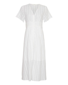 Sibylla Ss Shirt Dress - Egret