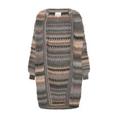 Gio Knit Cardigan - Light Grey Mix