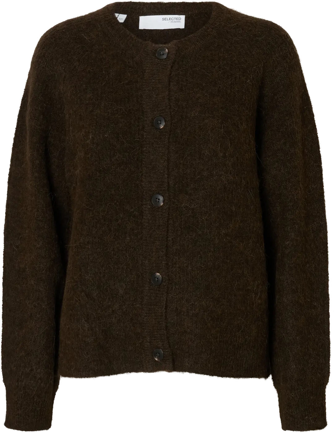 Lulu Ls Knit Short Cardigan - Delicioso Melange