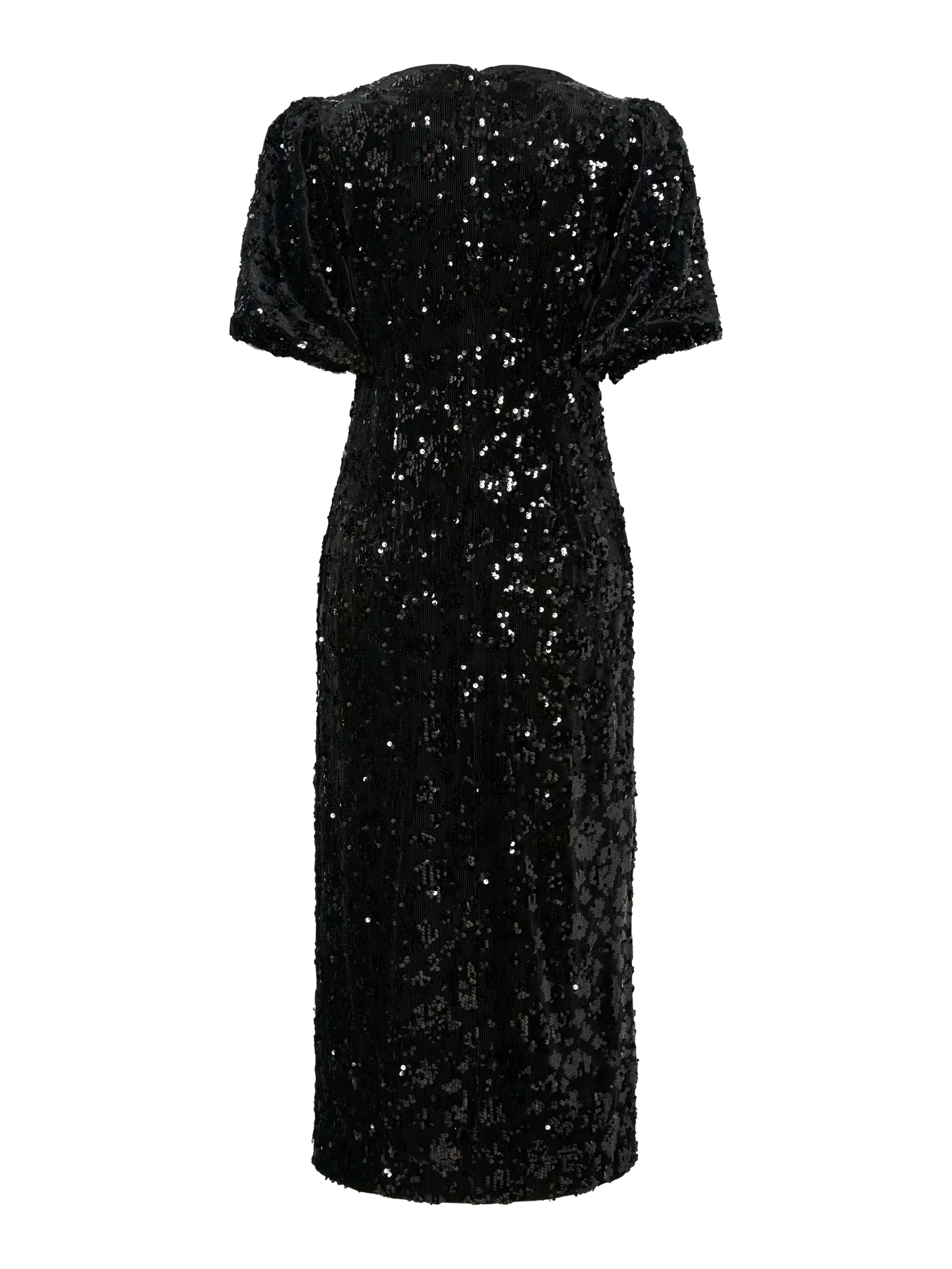 Yassofie 2/4 Sequin Midi Dress - Black