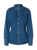 Regular Agathe Denim Shirt - Medium Blue Denim