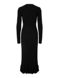 Yasmikla Ls Long Knit Dress - Black