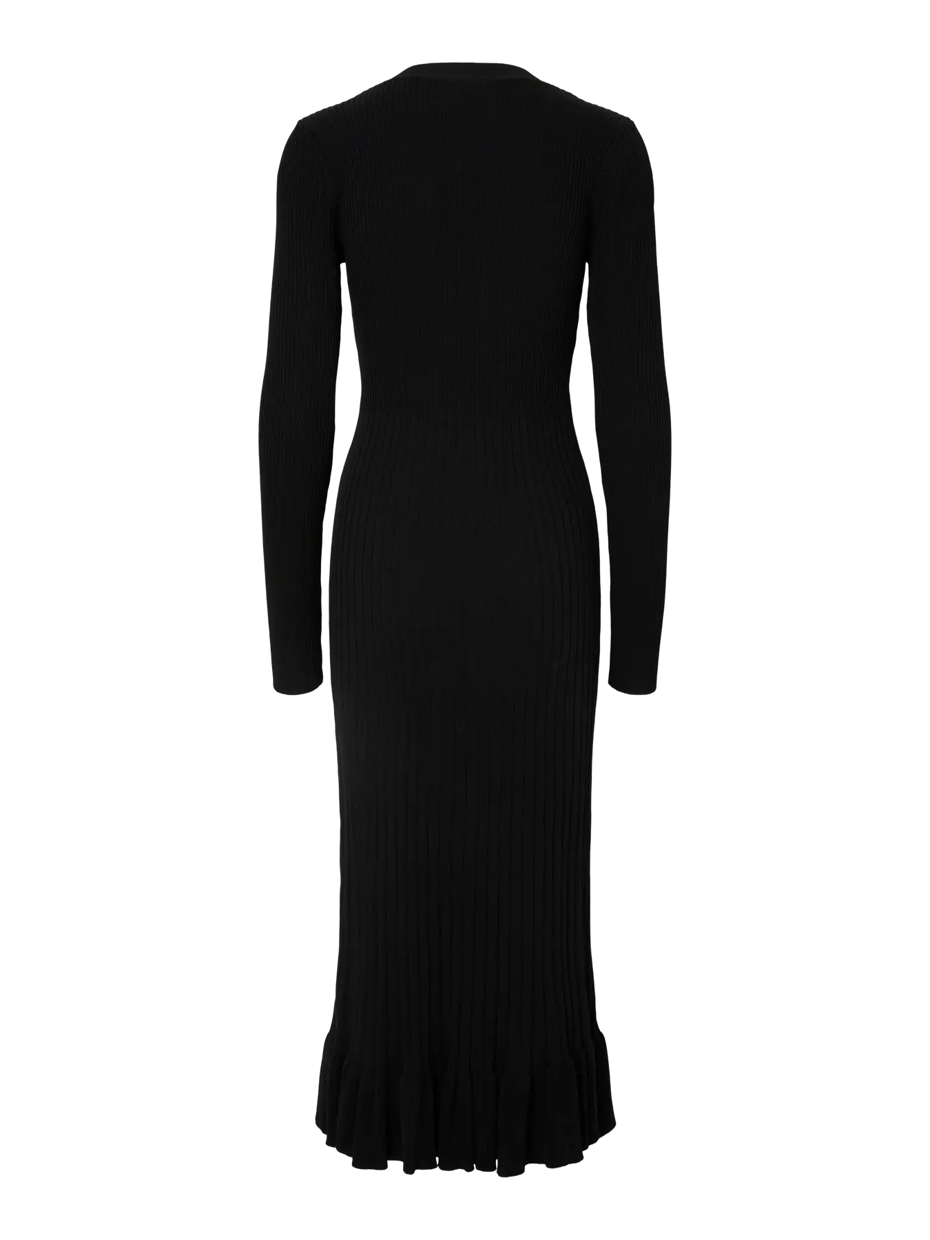 Yasmikla Ls Long Knit Dress - Black
