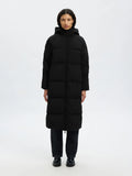 Maya Down Long Coat - Black