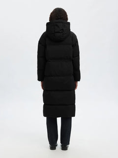 Maya Down Long Coat - Black