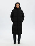 Maya Down Long Coat - Black