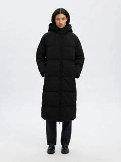 Maya Down Long Coat - Black