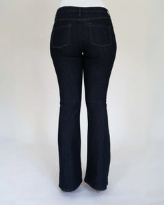 Flared Denim - Dark Blue