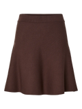 Yasfonny Hw Knit Skirt - Chocolate Brown