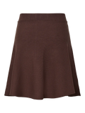 Yasfonny Hw Knit Skirt - Chocolate Brown