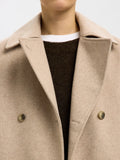 Alma Wool Blend Jacket - Sandshell Melange