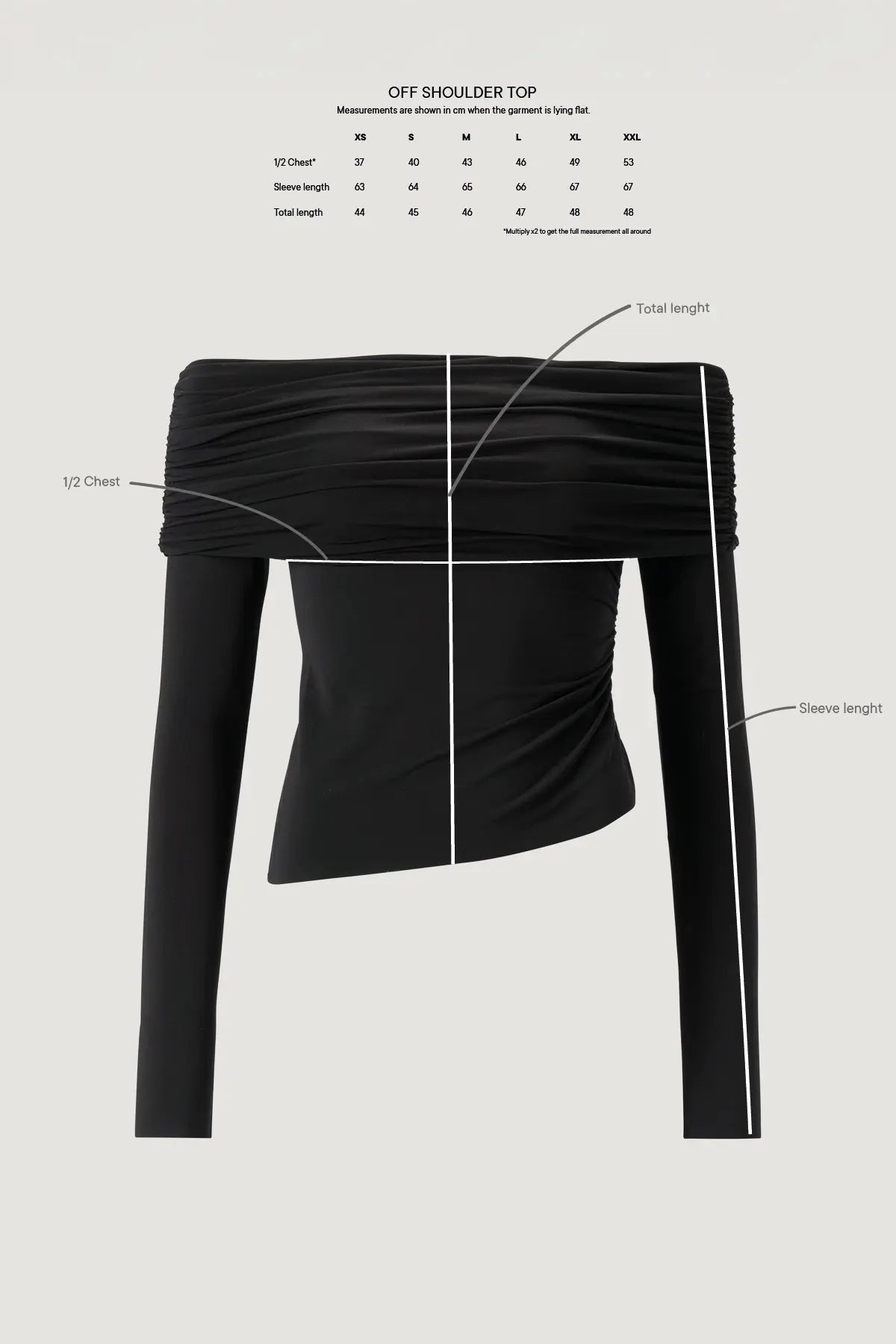 Off-Shoulder Top - Offwhite