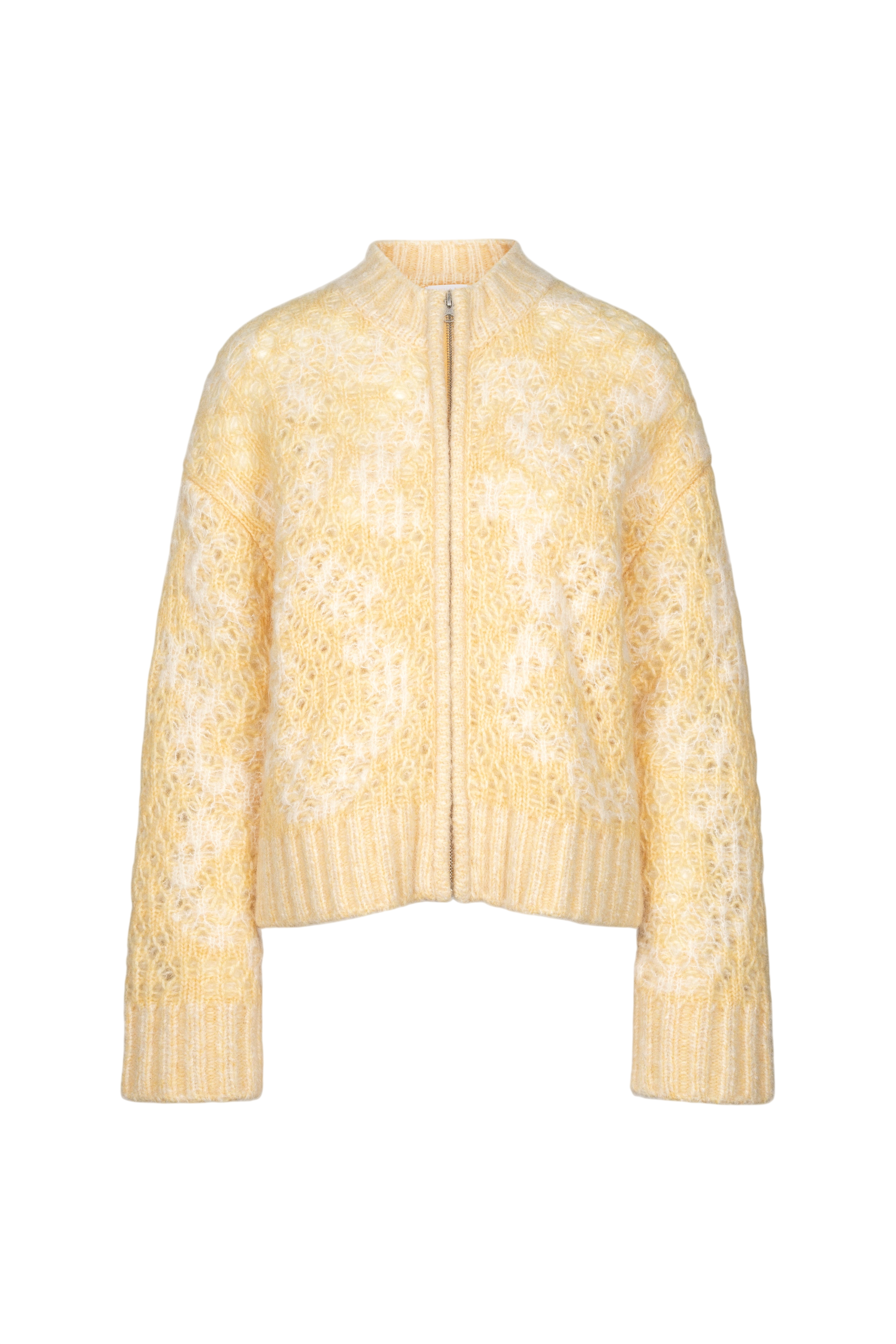 Briana Zip Knit - Light Yellow