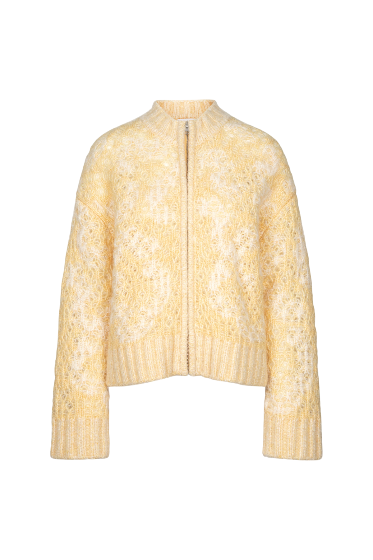 Briana Zip Knit - Light Yellow