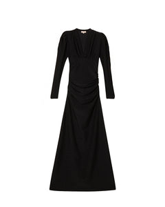 Glitter Jersey Gown - Black