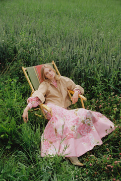 Organza Maxi Skirt - Cherry Blossom
