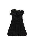 Tulle Mini Dress - Black