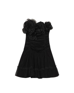 Tulle Mini Dress - Black