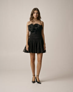 Tulle Mini Dress - Black