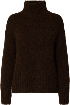 Gabriella Ls Knit High Neck - Delicioso Melange