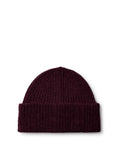 Lulu Wool Blend Knit Beanie - Fig Melange