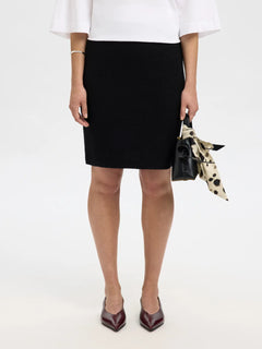Darla Hw Knit Skirt - Black