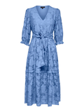 Sadie 3/4 Midi Dress B - Vista Blue