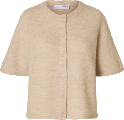 Lulu 2/4 Knit Cardigan - Birch Melange