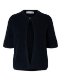 Sia Ras 2/4 Rib Knit Cardigan Noos - Dark Sapphire Melange