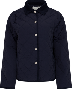 Anne Quilt Solid Jacket - Navy
