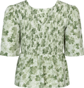 Jessica Blouse - Green/White