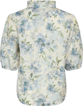 Grete S/S Blouse - White/Blue