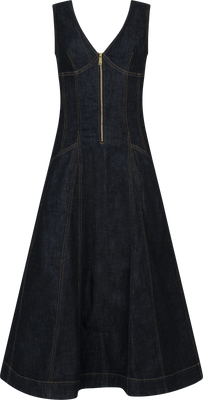 Denim Midi Dress - Indigo