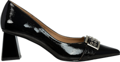 Biamaralyn Buckle Pump Faux Leather - Black Patent