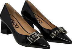 Biamaralyn Buckle Pump Faux Leather - Black Patent
