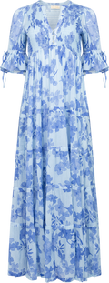 Bohemian Relaxed Dress - Sky Blue