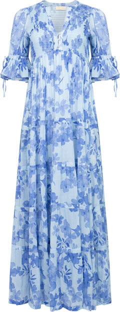 Bohemian Relaxed Dress - Sky Blue
