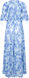 Bohemian Relaxed Dress - Sky Blue