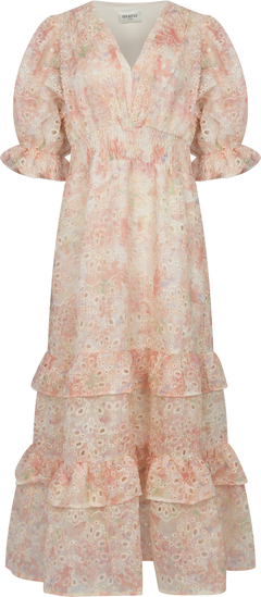 Nanni Maxi Emb Dress - Pink
