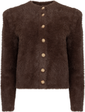 Yasmey Ls Knit Cardgian - Hot Fudge