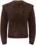 Yasmey Ls Knit Cardgian - Hot Fudge
