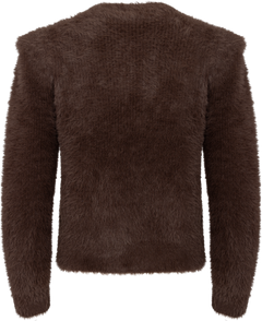 Yasmey Ls Knit Cardgian - Hot Fudge