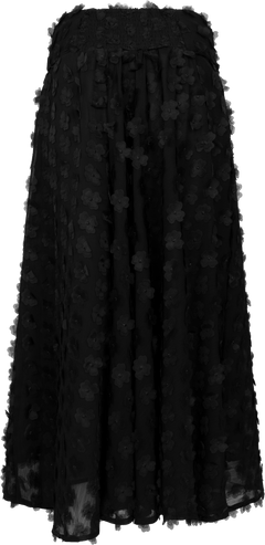 Astrid Skirt - Black Applique