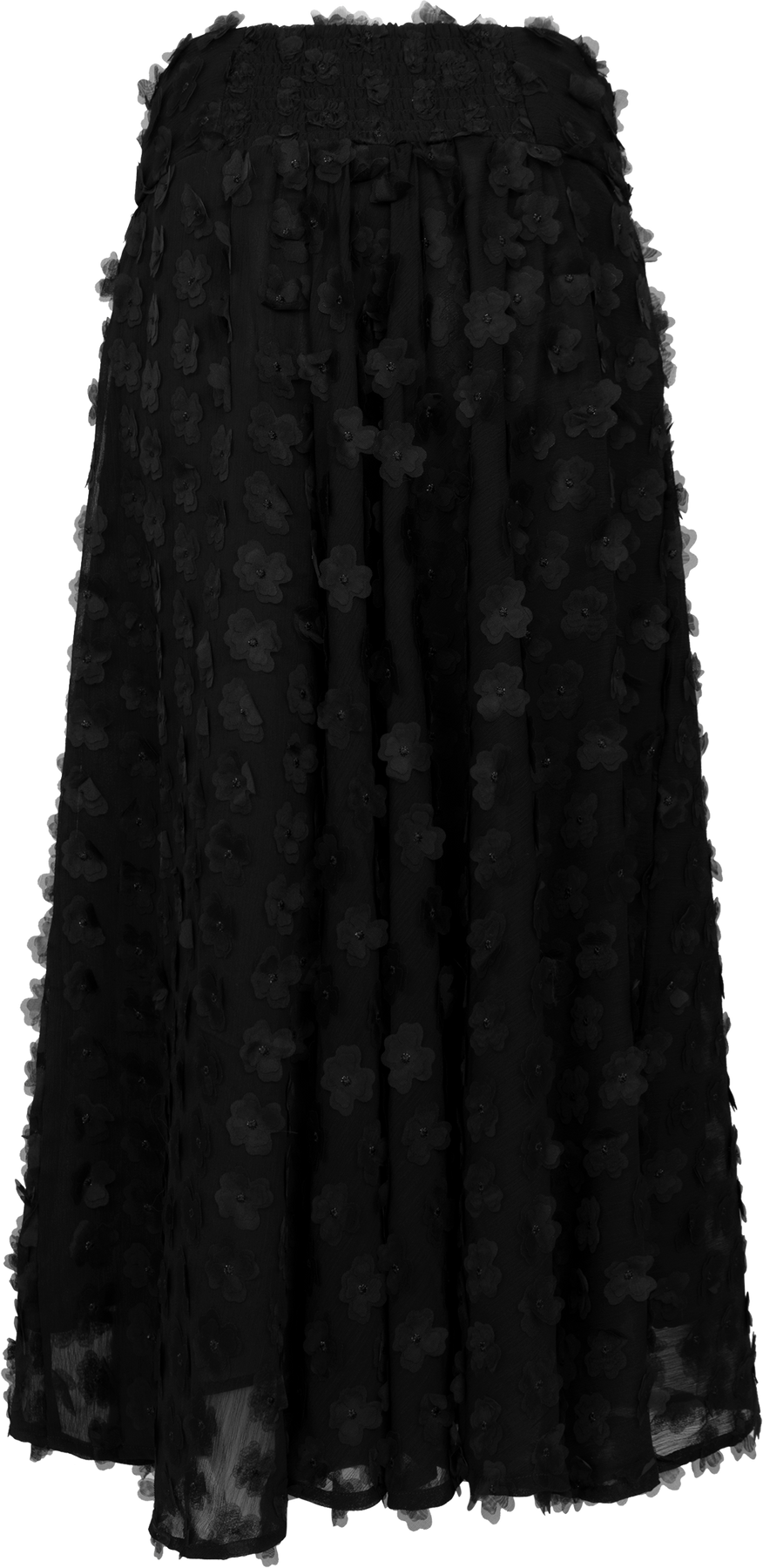 Astrid Skirt - Black Applique