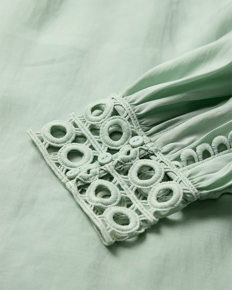 Cmmolly-Shirt Lace Band - Silt Green