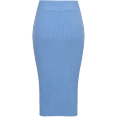 Leah Knit Skirt - Blue