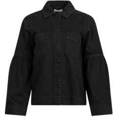 Hannali Denim Jacket - Black